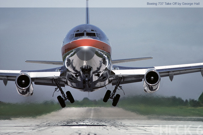 Boeing 737 Take Off - by George Hall