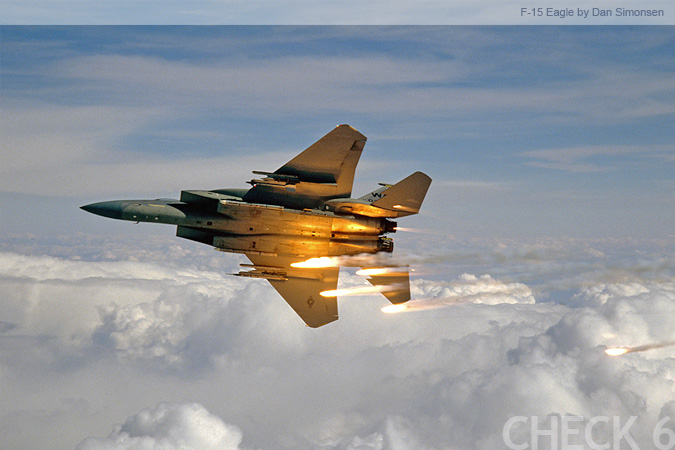 f15 eagle. F-15 Eagle Popping Flares