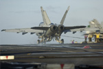 F/A-18E Super Hornet Landing on a Carrier by Katsu Tokunaga