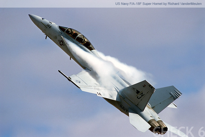 US Navy F/A-18F Super Hornet - by Richard VanderMeulen